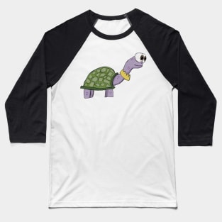 Turtle with crown around its neck Baseball T-Shirt